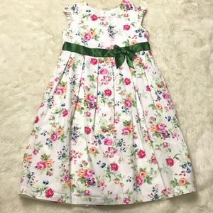 Hanna Andersson Girls Floral Dress Sleeveless